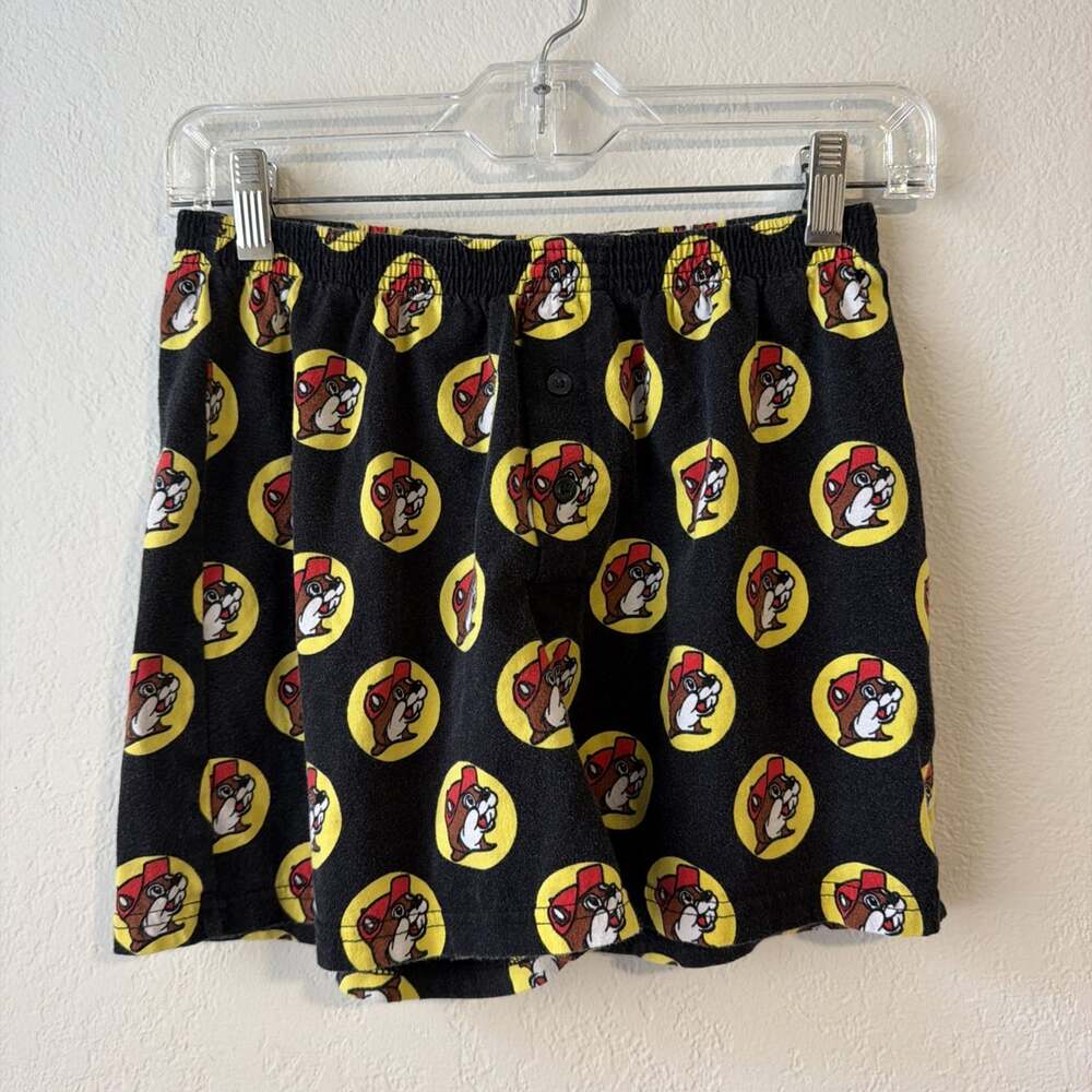 Buc-ees Cotton Logo Beaver Boxer Style Shorts men’s small unisex sleep shorts